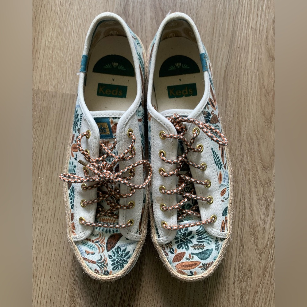 Keds Jungalow triple kick rainforest platform sneaker size 8